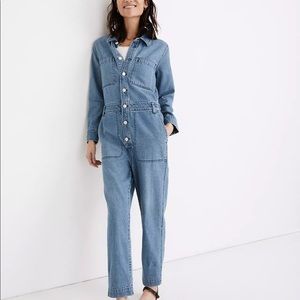 COPY - Madewell Denim Relaxed Coverall Jumpsuit in Glenroy Wash.